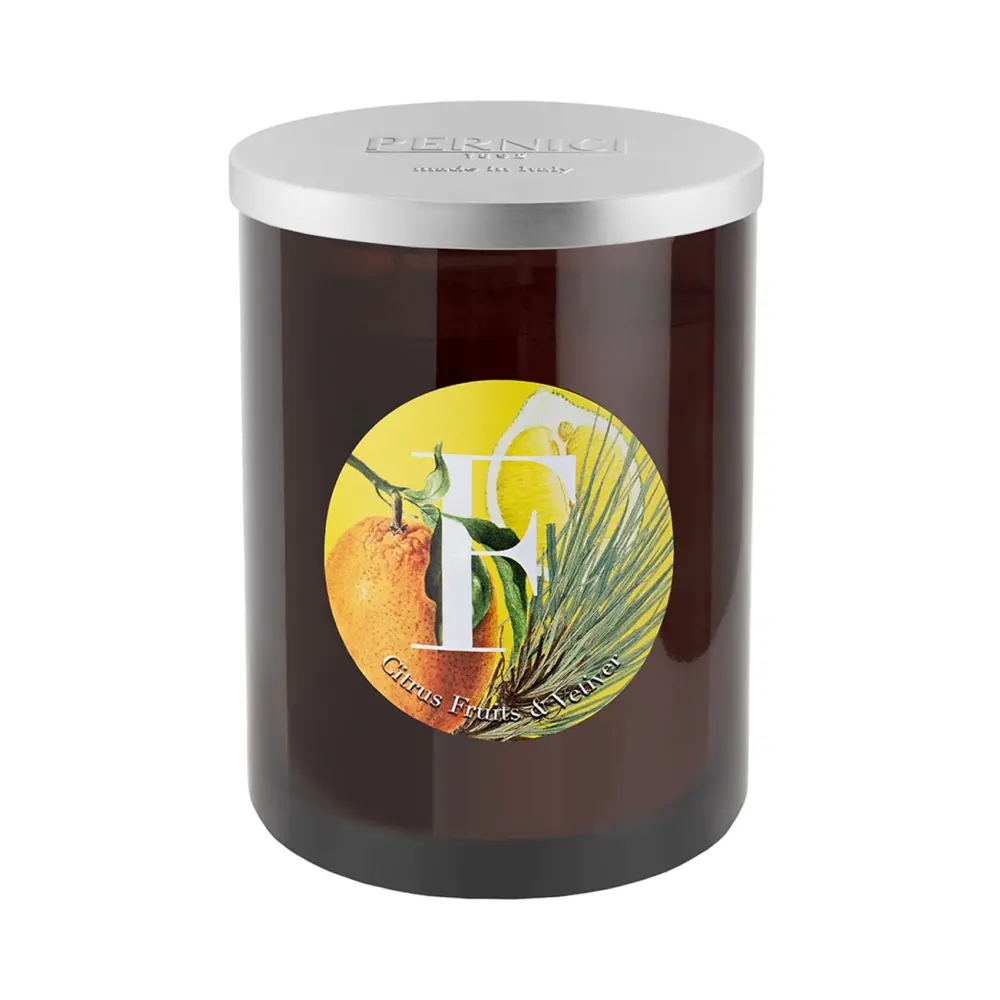 Свеча ароматическая Citrus Fruits & Vetiver Цитрусовые фрукты и Ветивер 900г 3 фитиля