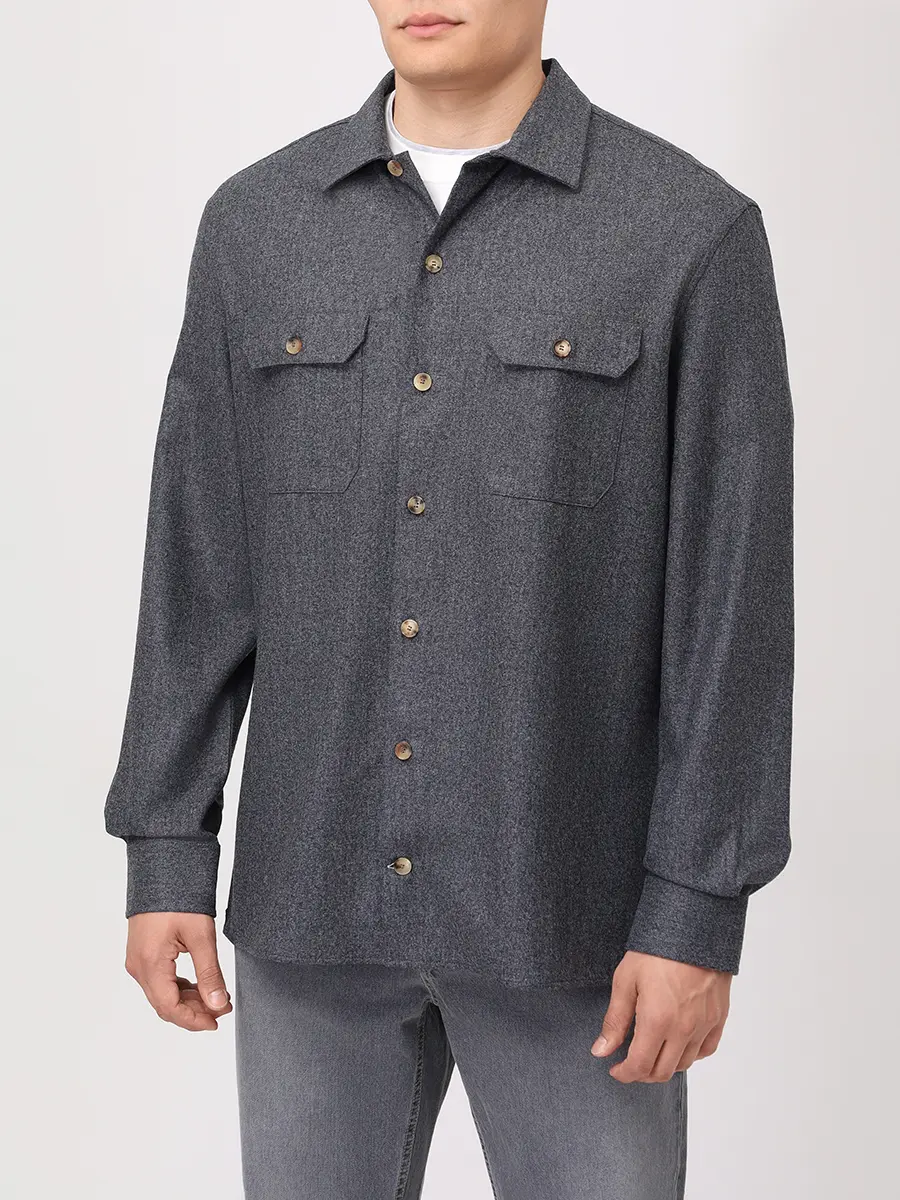Рубашка Regular Fit шерстяная