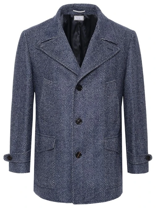 Пальто из кашемира и шелка BRUNELLO CUCINELLI