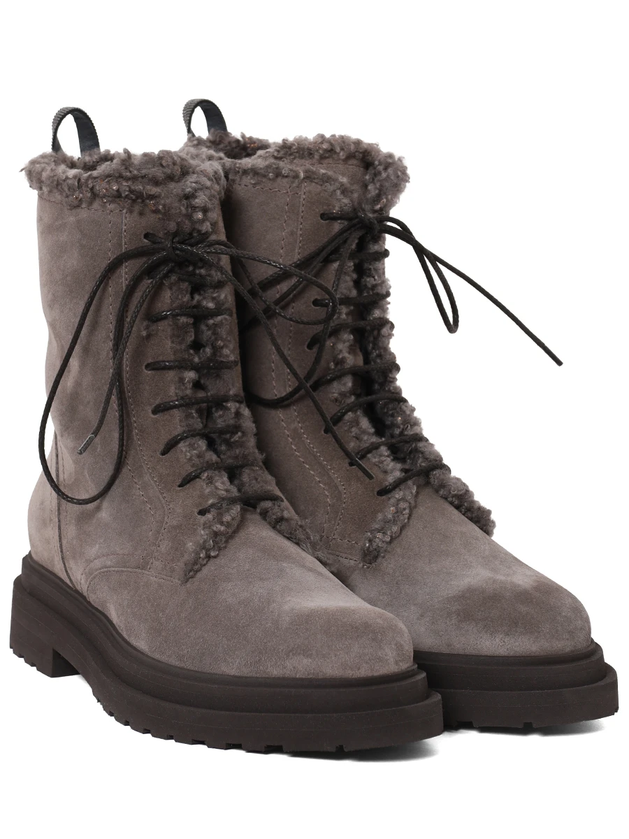 Ботинки замшевые
