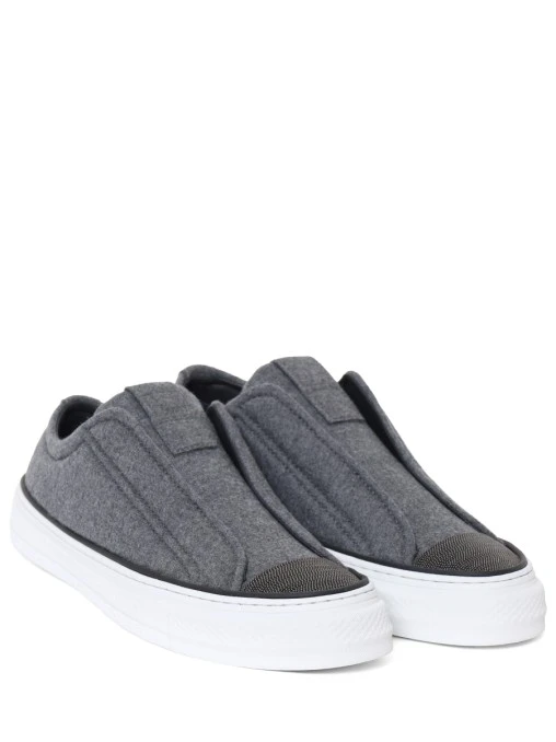 Слипоны текстильные BRUNELLO CUCINELLI