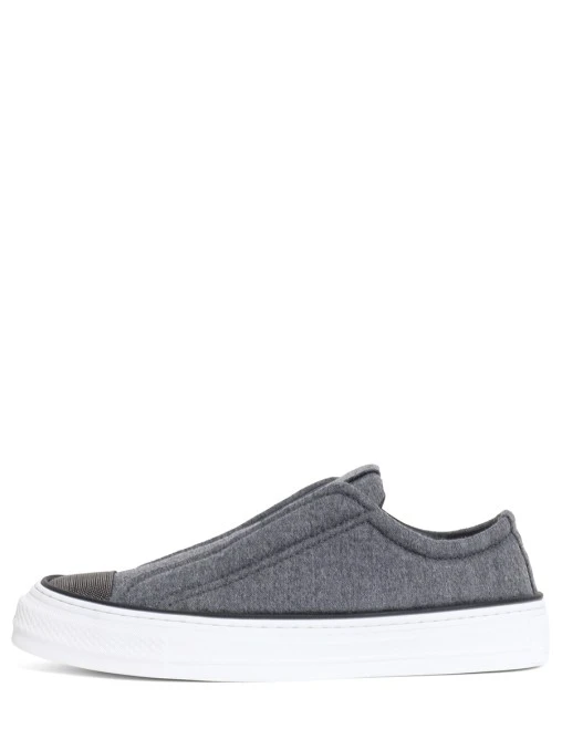 Слипоны текстильные BRUNELLO CUCINELLI