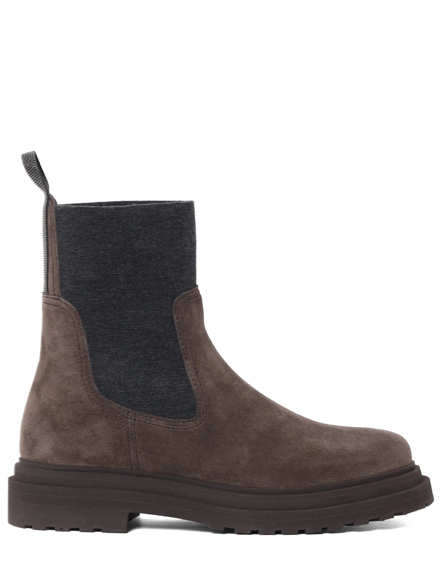 Ботинки замшевые