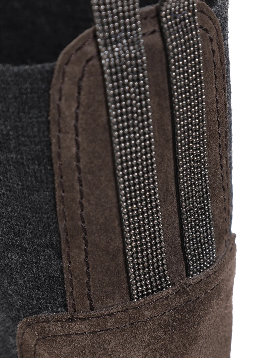 Ботинки замшевые