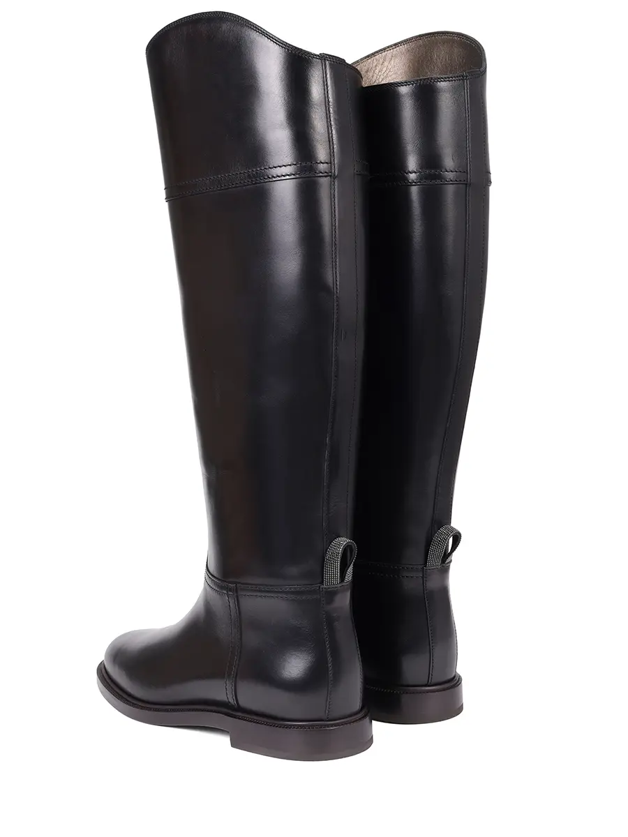 Сапоги кожаные