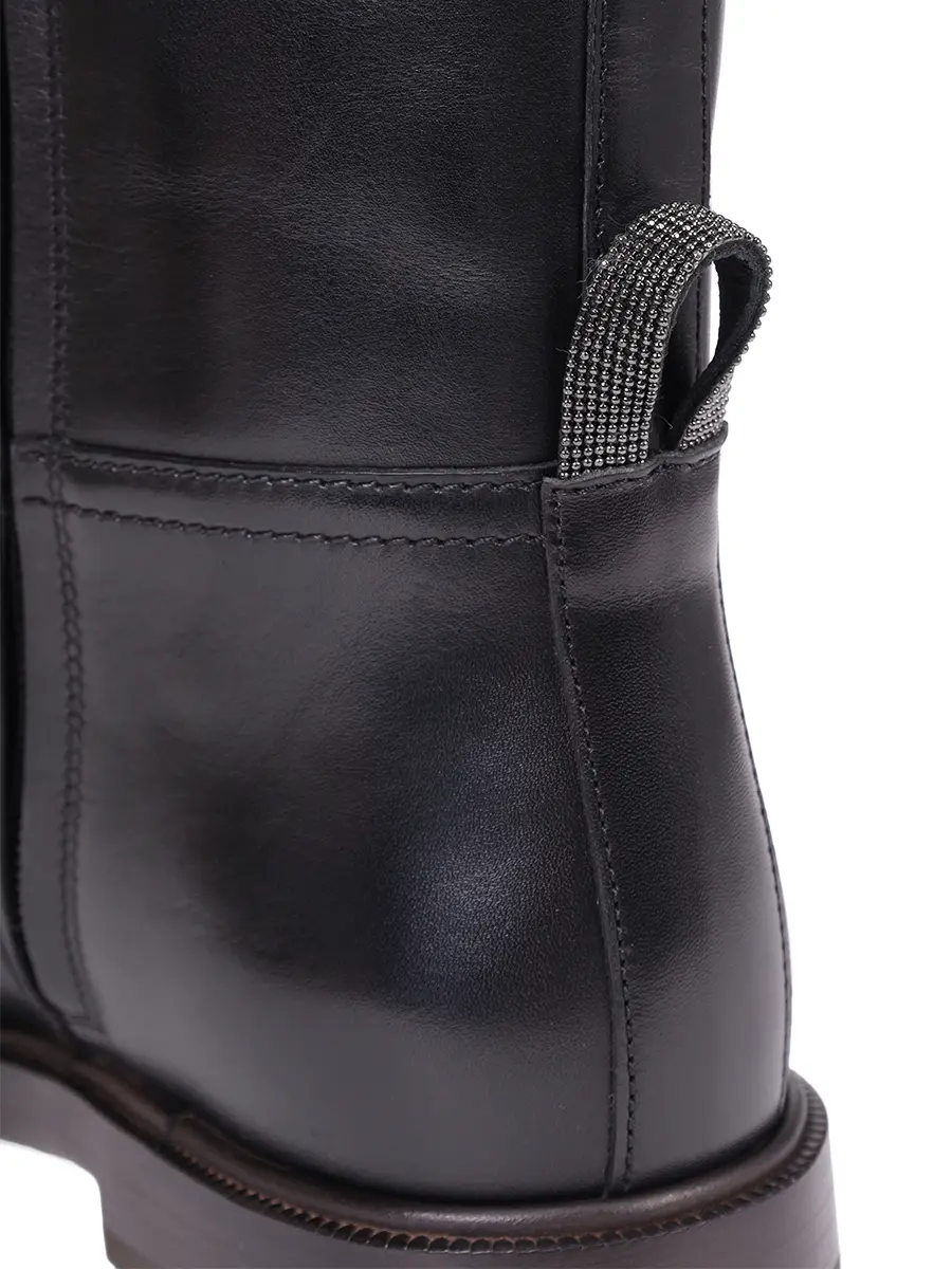 Сапоги кожаные