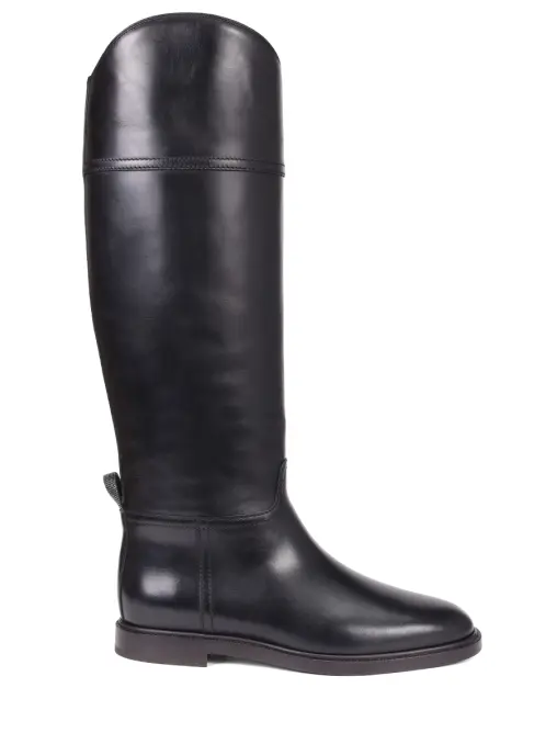 Сапоги кожаные BRUNELLO CUCINELLI