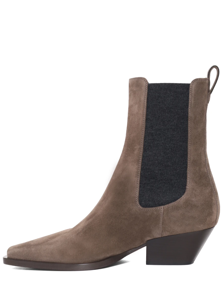 Ботильоны замшевые