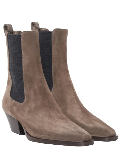 Ботильоны замшевые BRUNELLO CUCINELLI