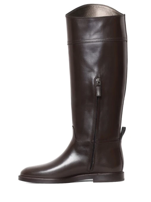 Сапоги кожаные BRUNELLO CUCINELLI