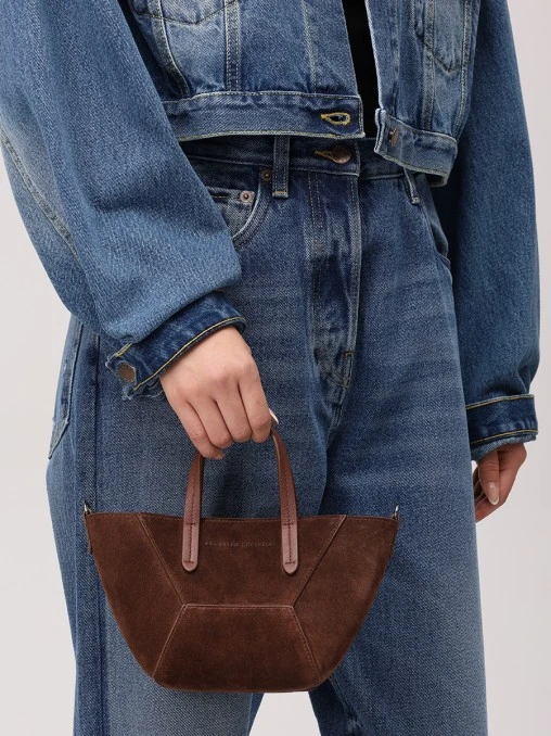 Сумка замшевая BRUNELLO CUCINELLI