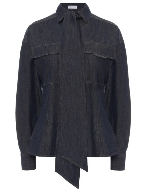 Рубашка джинсовая BRUNELLO CUCINELLI