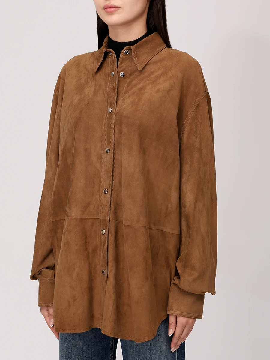 Рубашка замшевая