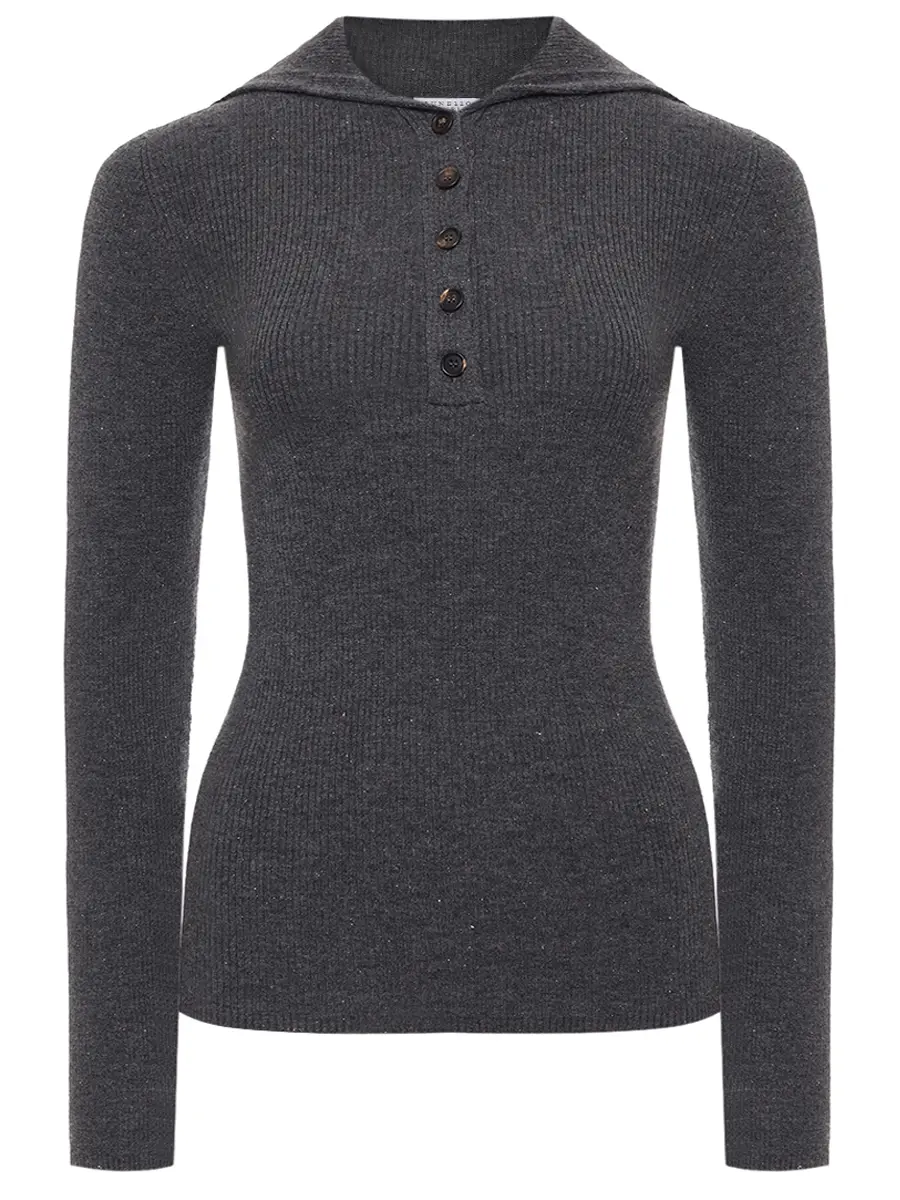 Поло из кашемира и вискозы