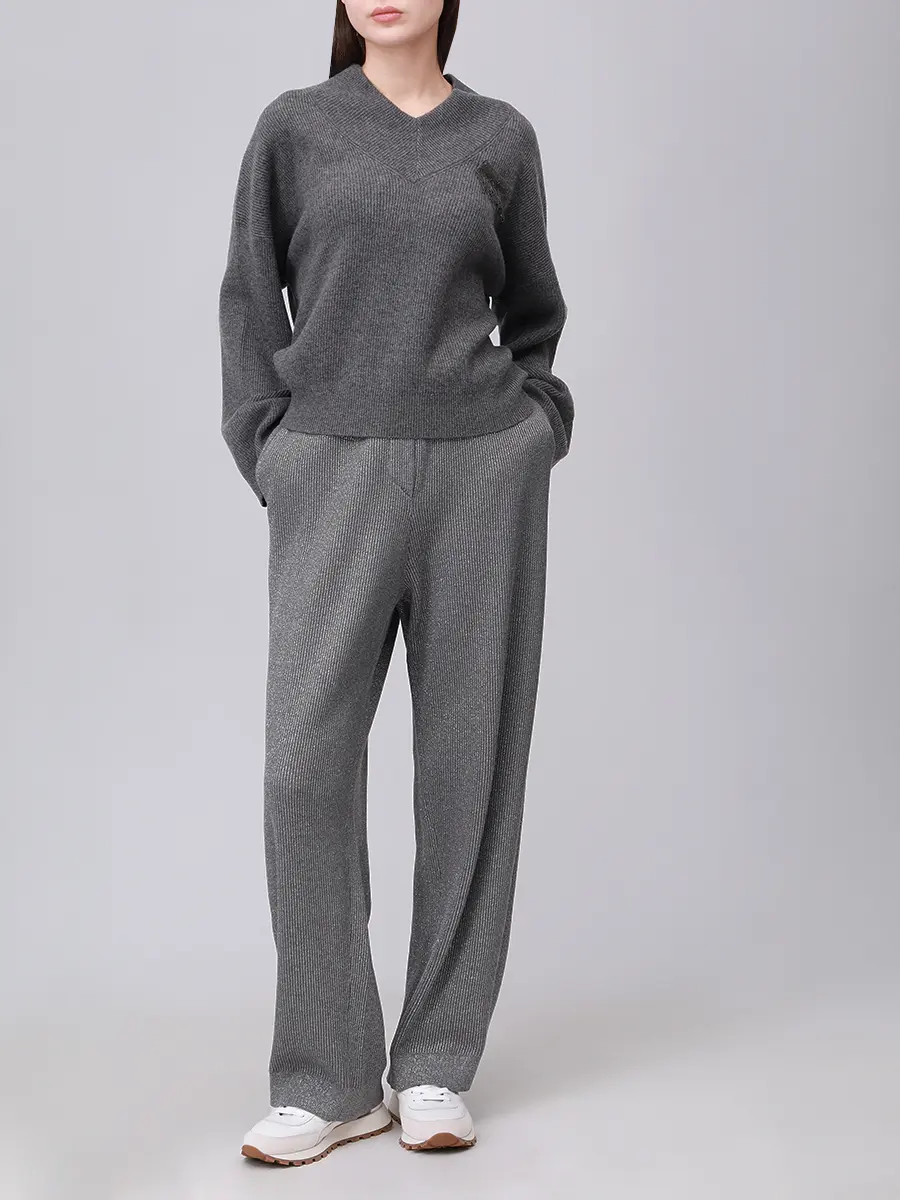 Брюки из хлопка и вискозы