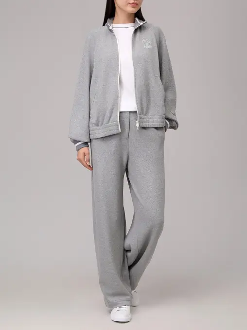 Брюки из вискозы и хлопка BRUNELLO CUCINELLI