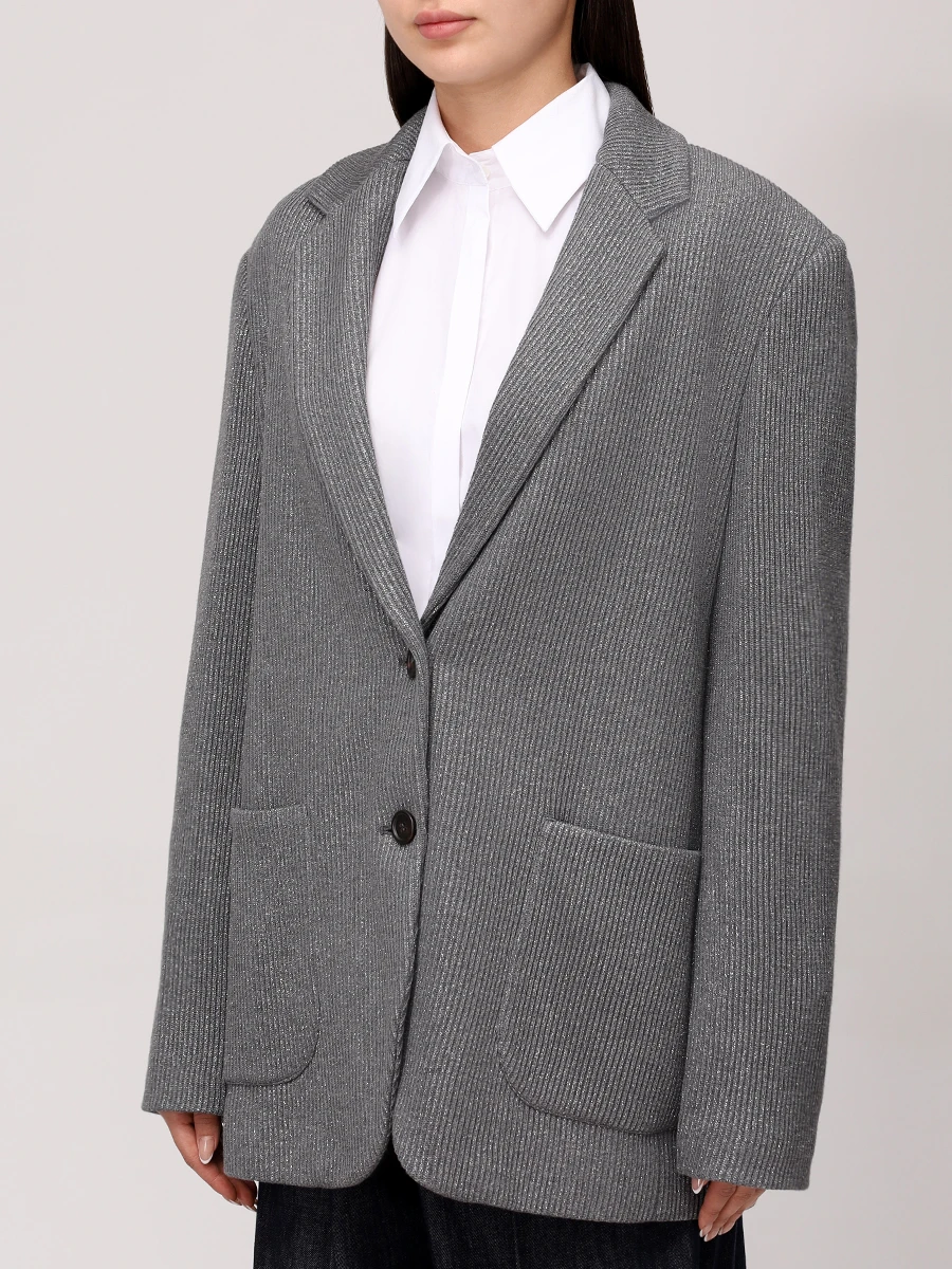 Пиджак из хлопка и вискозы