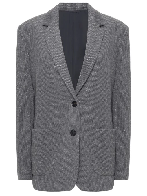 Пиджак из хлопка и вискозы BRUNELLO CUCINELLI