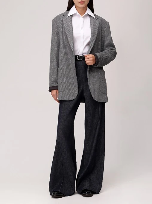 Пиджак из хлопка и вискозы BRUNELLO CUCINELLI