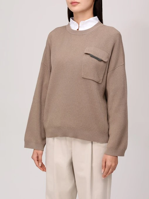 Джемпер хлопковый BRUNELLO CUCINELLI
