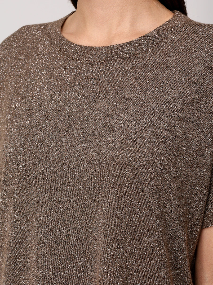 Футболка из кашемира и шелка