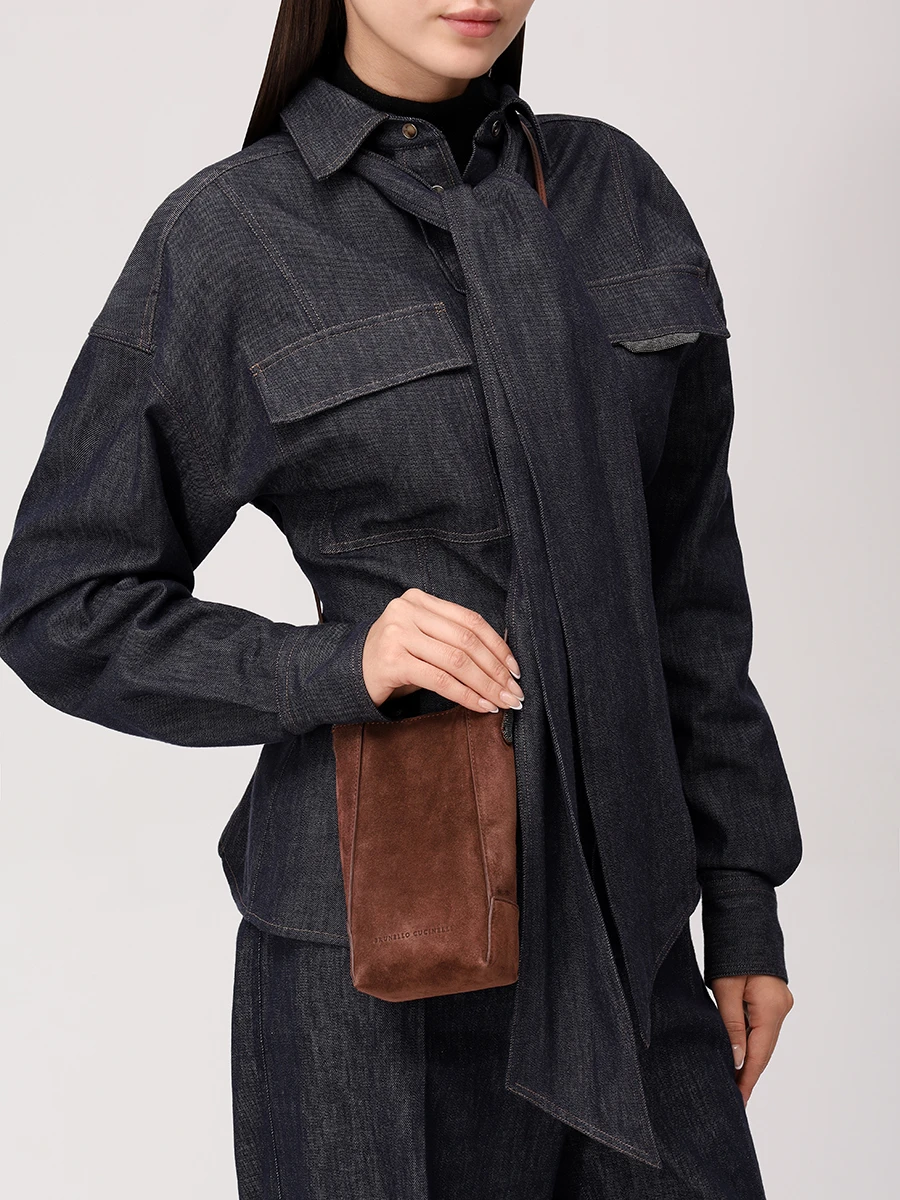 Сумка замшевая