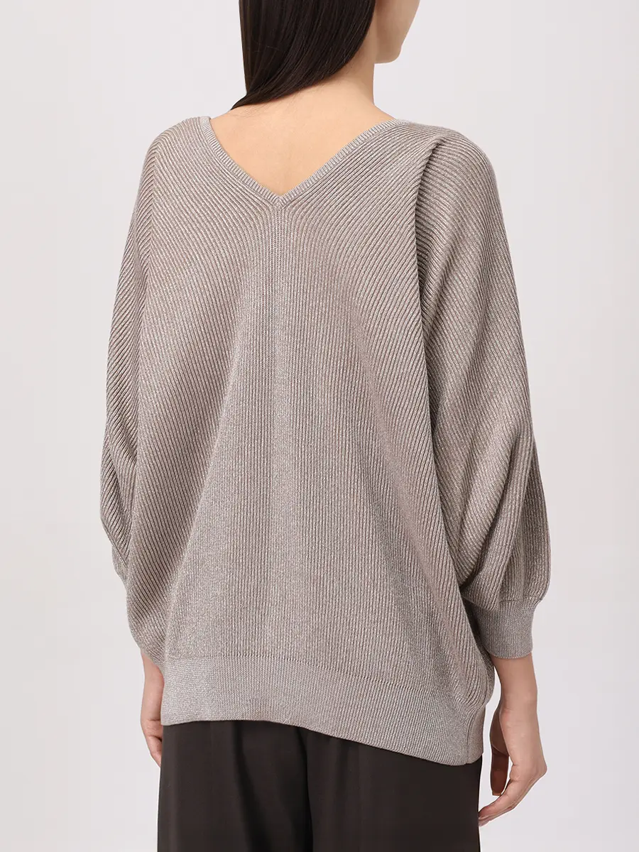 Пуловер из хлопка и вискозы