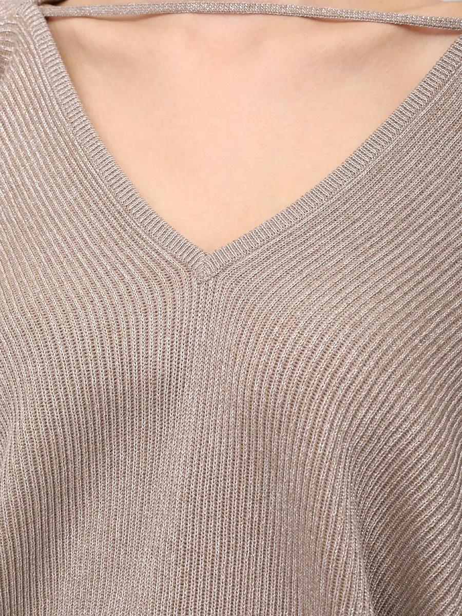 Пуловер из хлопка и вискозы