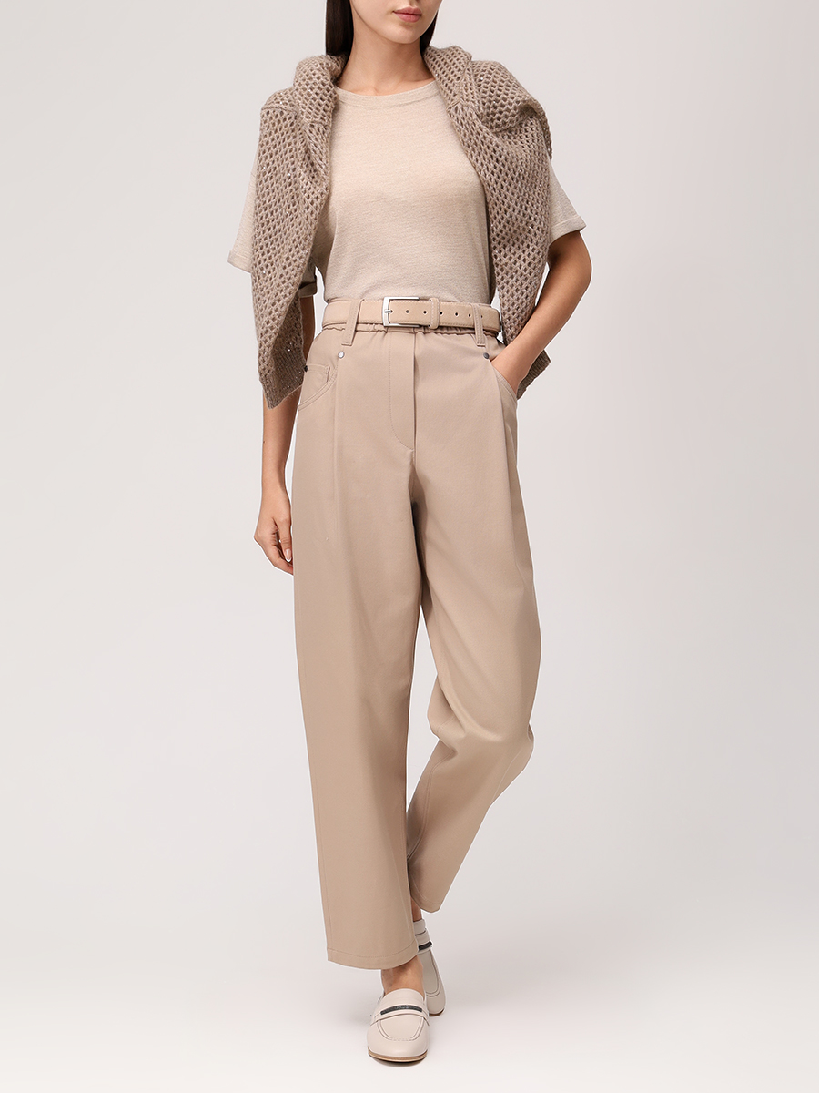 Футболка из кашемира и шелка