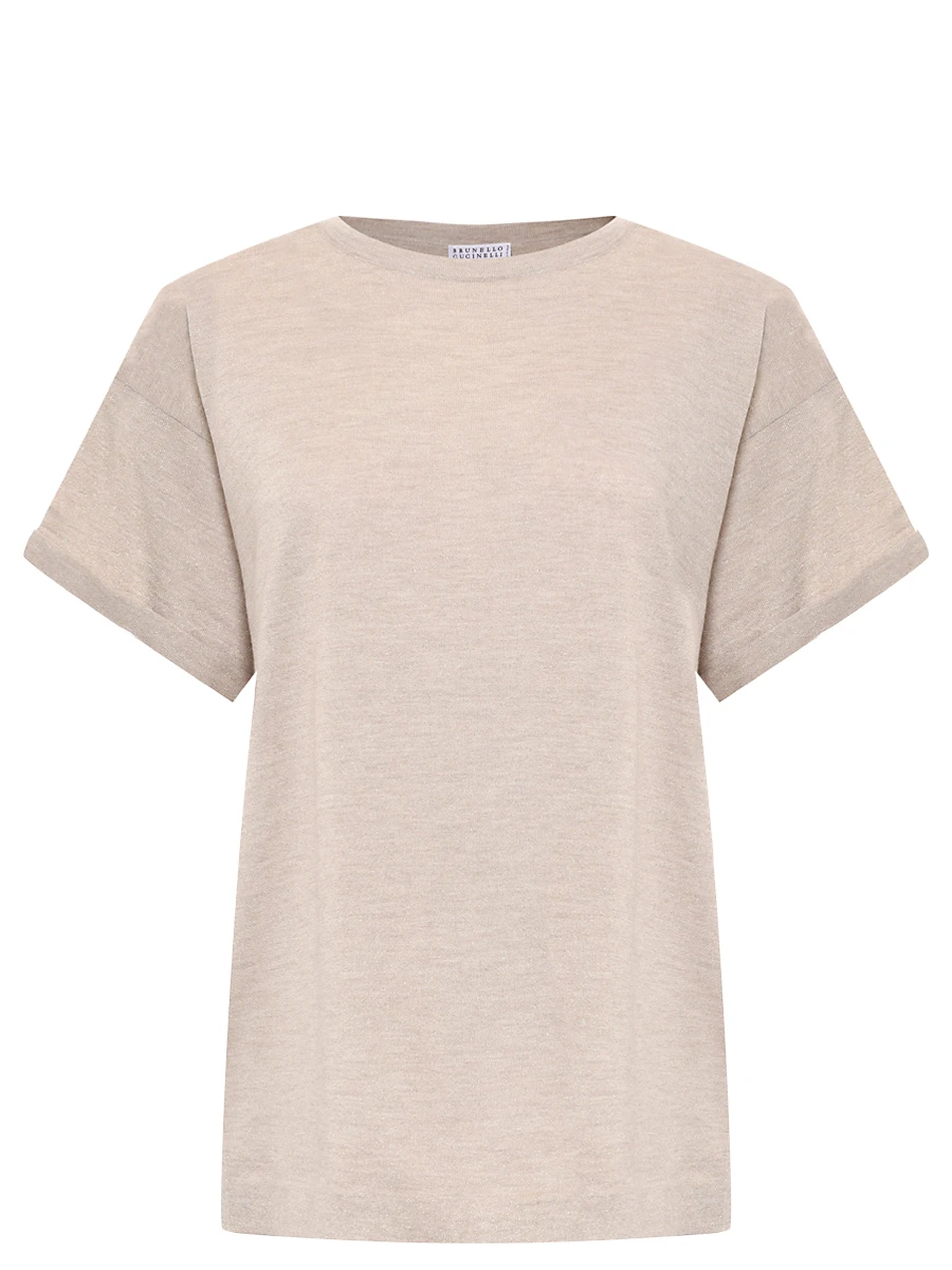 Футболка из кашемира и шелка