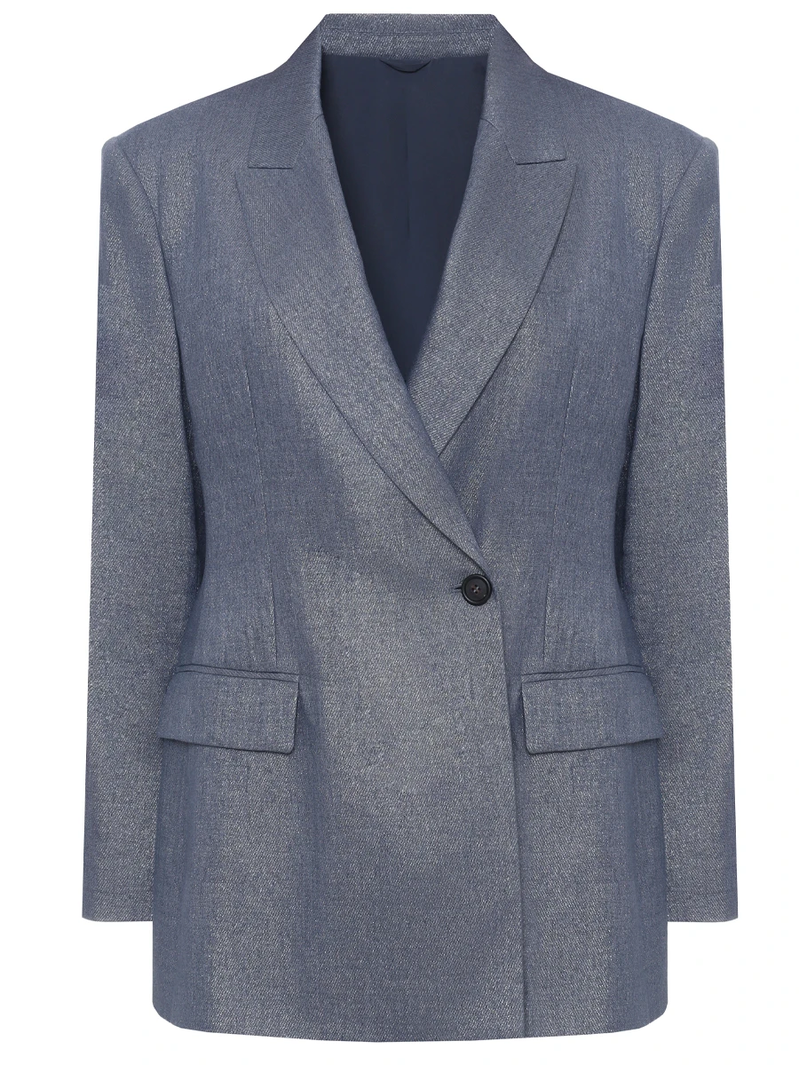 Пиджак изо льна и шерсти