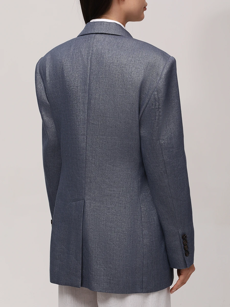 Пиджак изо льна и шерсти