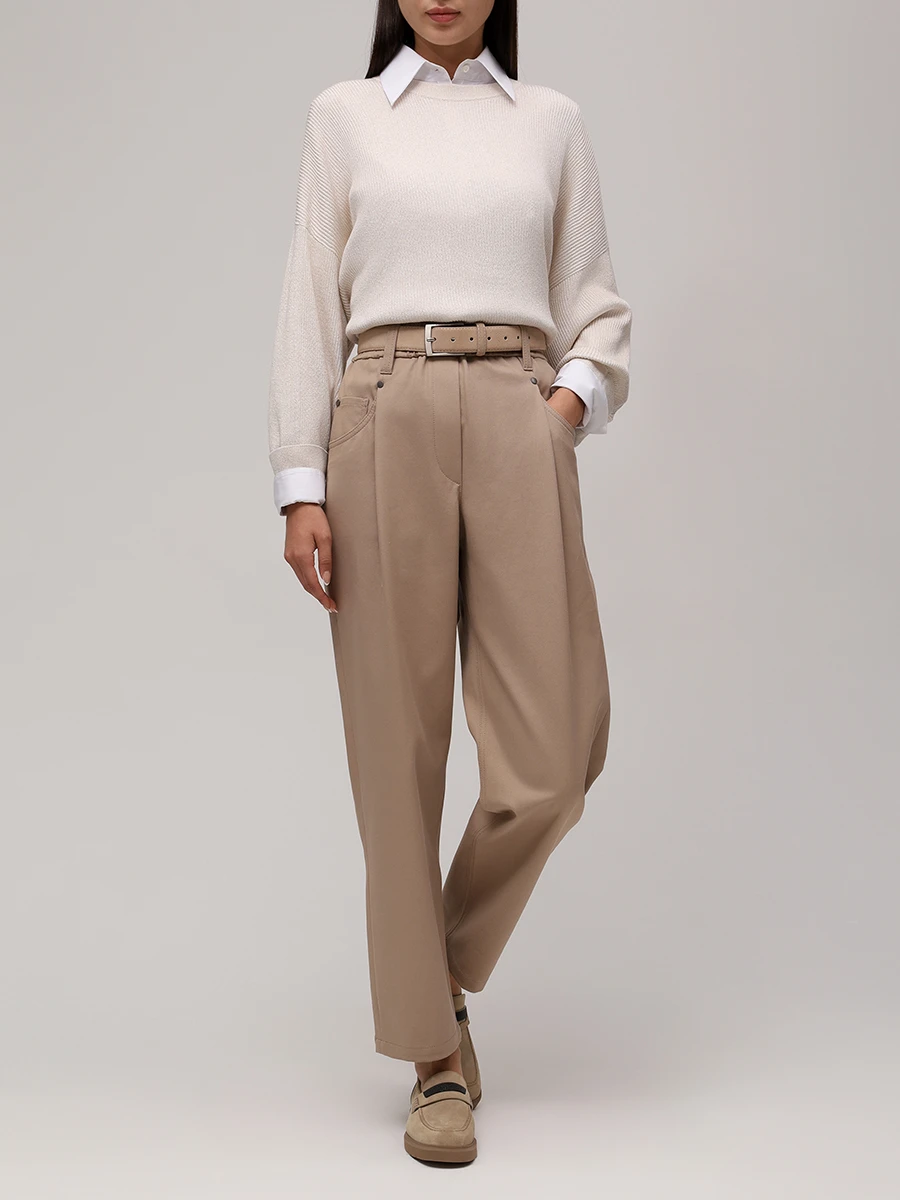 Джемпер из хлопка и вискозы