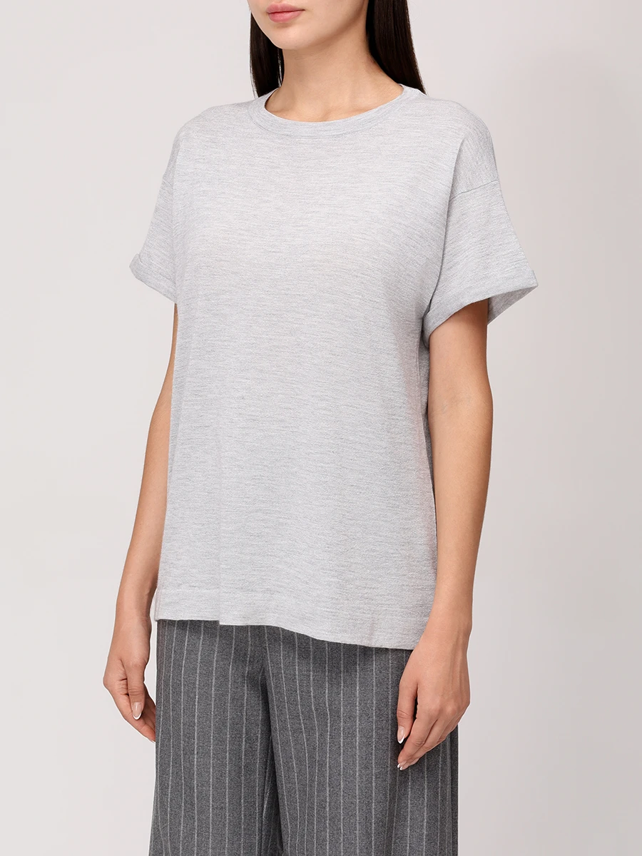 Футболка из кашемира и шелка