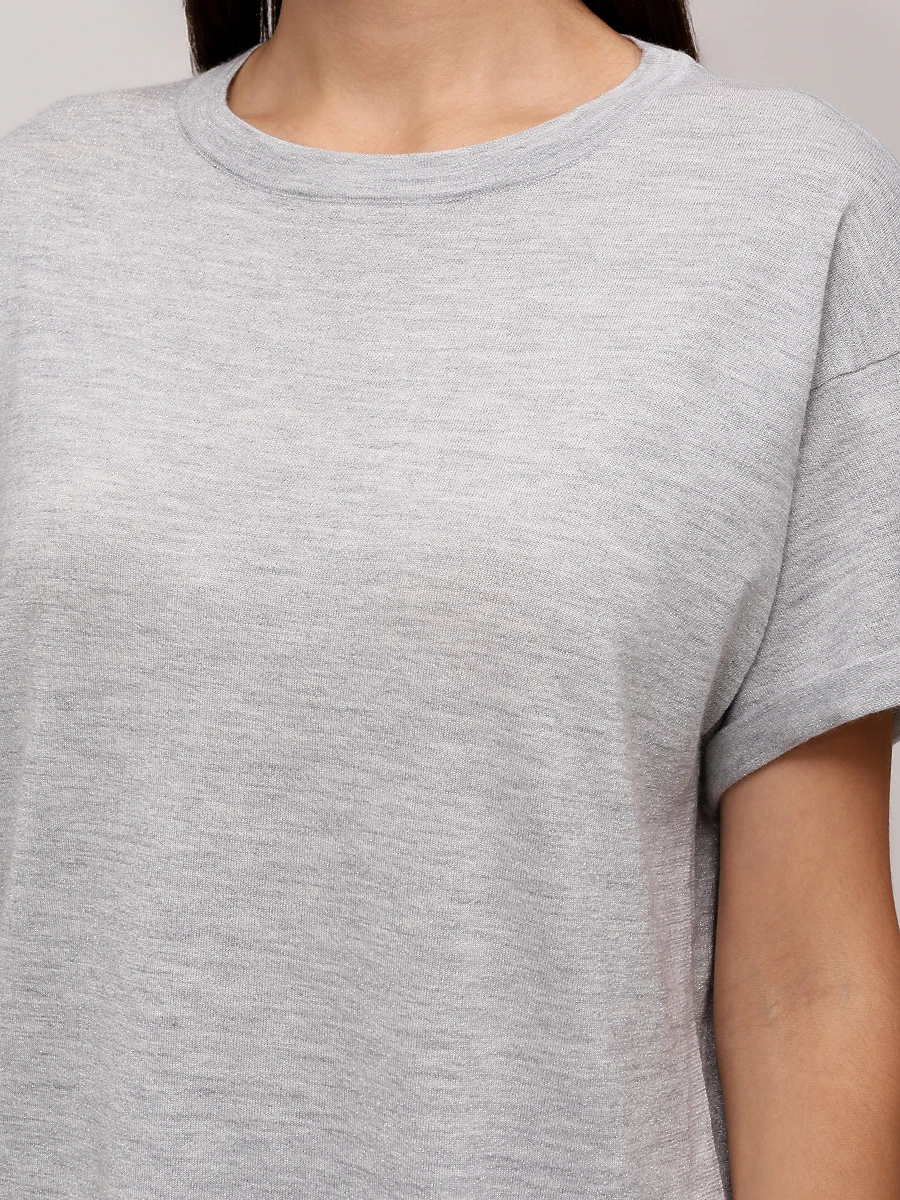 Футболка из кашемира и шелка