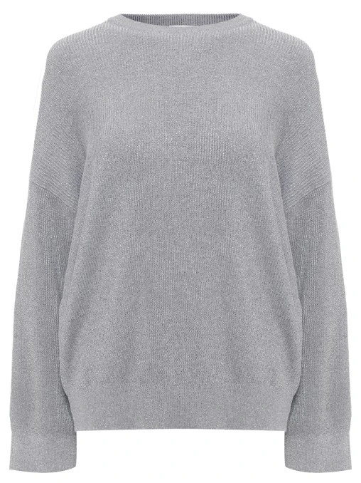 Джемпер из хлопка и вискозы BRUNELLO CUCINELLI