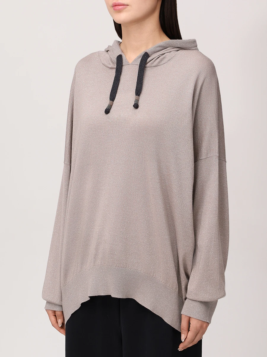 Худи из кашемира и шелка