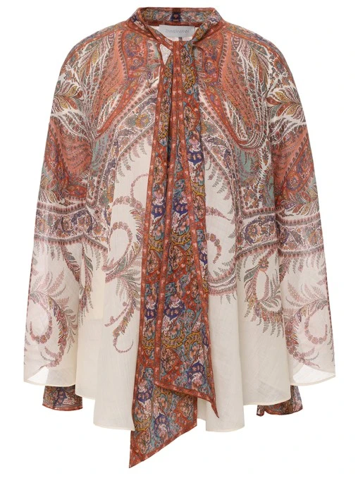 Блуза из рами ZIMMERMANN