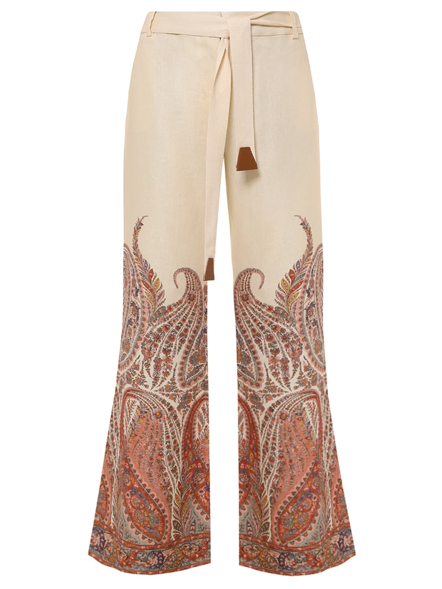 Брюки льняные