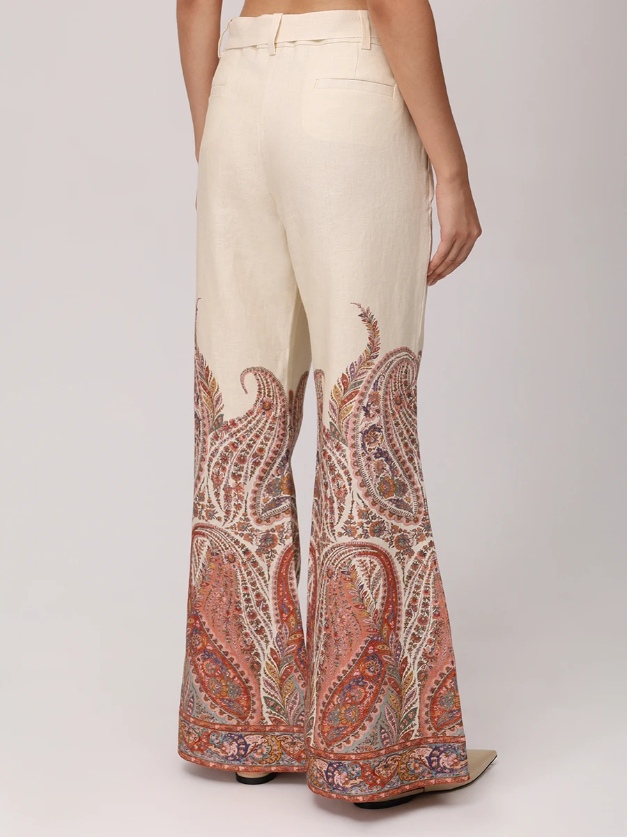 Брюки льняные