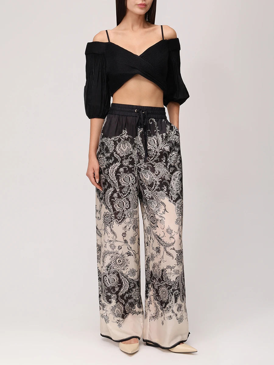 Брюки шелковые