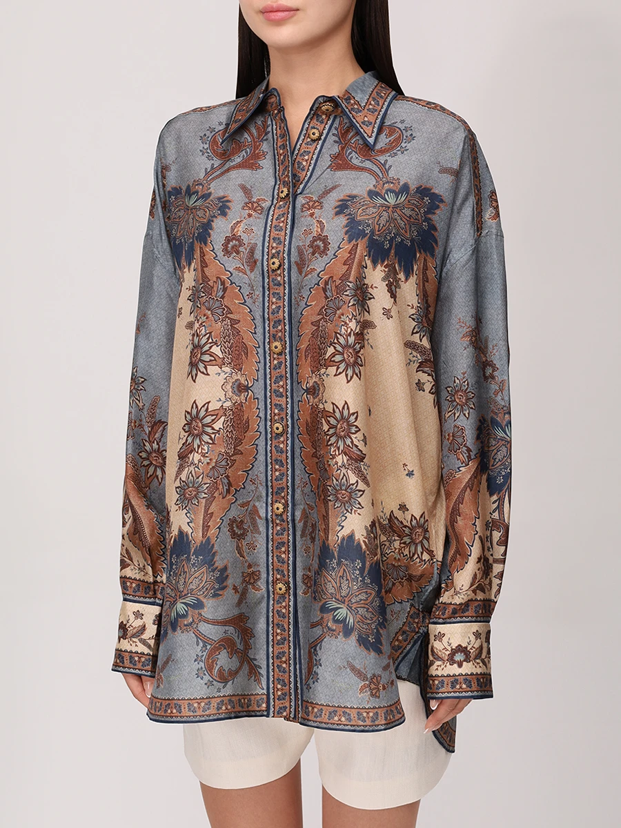 Блуза шелковая