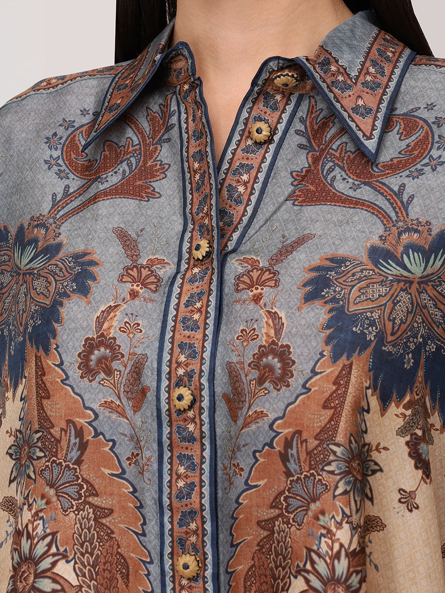 Блуза шелковая