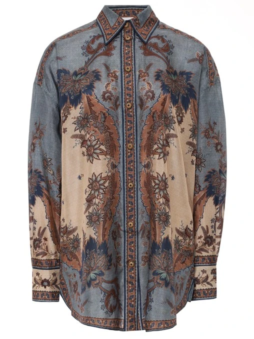 Блуза шелковая ZIMMERMANN