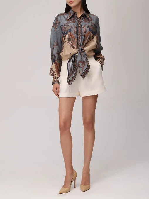 Блуза шелковая ZIMMERMANN