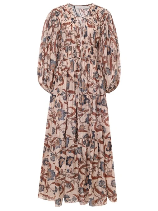 Платье хлопковое ZIMMERMANN