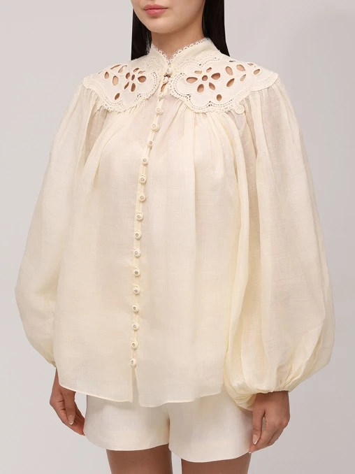 Блуза из рами ZIMMERMANN