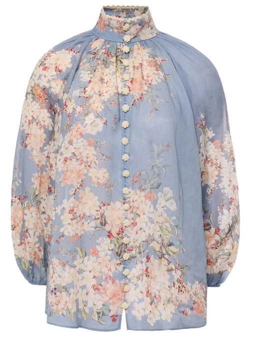 Блуза из рами ZIMMERMANN