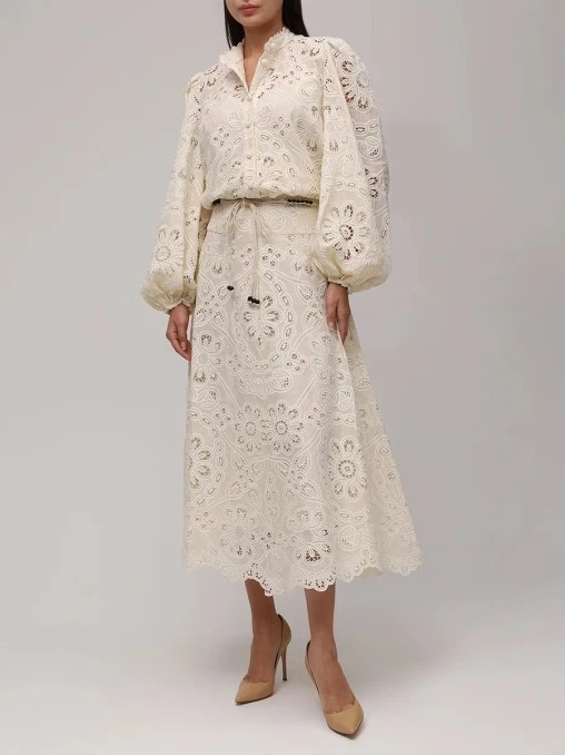 Юбка хлопковая ZIMMERMANN