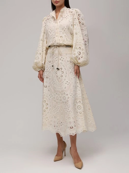 Блуза хлопковая ZIMMERMANN